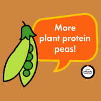 More plant protein peas! - Full Bib Apron With Pockets Design