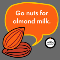 Go nuts for almond milk! - Full Bib Apron With Pockets Design