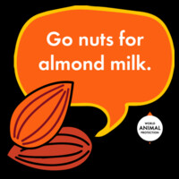 Go nuts for almond milk! - BIB Apron Design