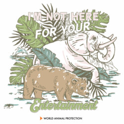 Women's Organic Tee: I’m Not Here For Your Entertainment Design