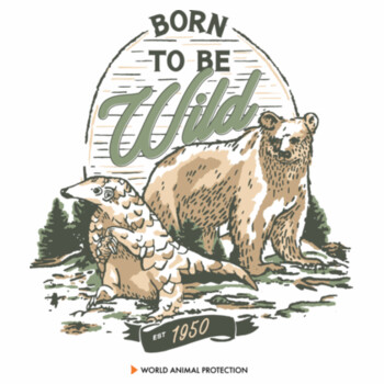 Men's Organic Tee: Born to be Wild Design