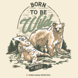 Women's Organic Tee: Born to be Wild Design