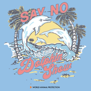 Say No to the Dolphin Show: Kids t-shirt Design