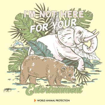 Tote bag: I’m Not Here For Your Entertainment Design