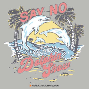 Tote bag: Say No to the Dolphin Show Design