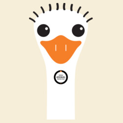 Women's Organic Tee: Ostrich Design