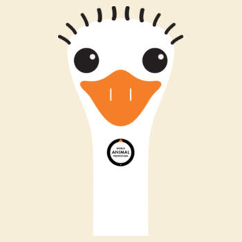 Women's Organic Tee: Ostrich Design