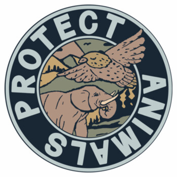 Women's Organic Tee: Protect Animals Design