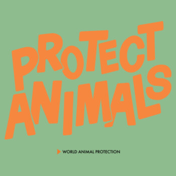 Faded Tee: Protect Animals Design
