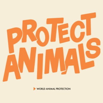 Women's Organic Tee: Protect Animals Logo Design