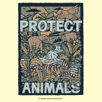 Tote bag: Protect Animals Design