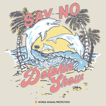 Kids Hoodie: Say No To Dolphin Shows Design