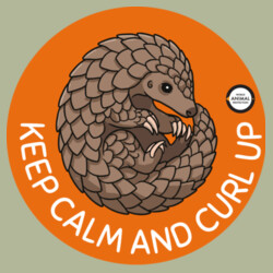 Women's Tee: Keep Calm and Curl Up Design