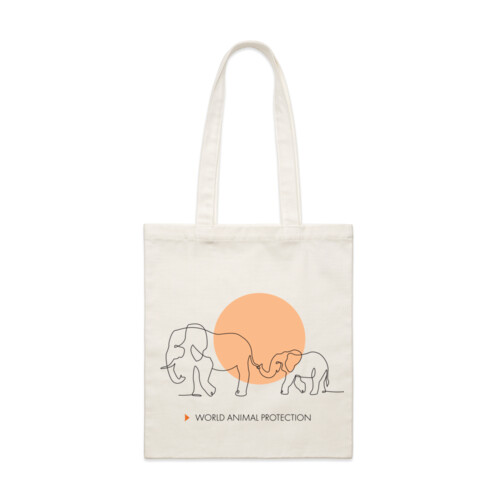 Tote bag: Elephants: Wild Animals Belong in the Wild Thumbnail