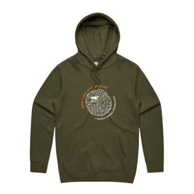 Men's hoodie: Pangolin: Don't Sell our Wildlife Thumbnail