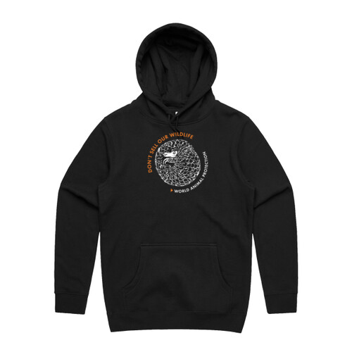 Women's hoodie: Pangolin: Don't Sell our Wildlife Thumbnail