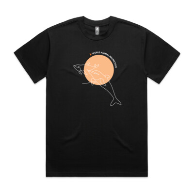 Women's organic t-shirt: Dolphins belong in the wild Thumbnail