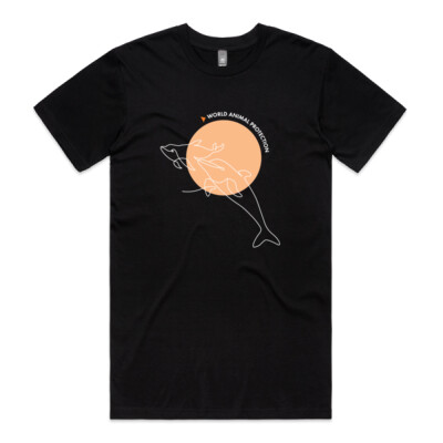 Men's organic t-shirt: Dolphins belong in the wild Thumbnail