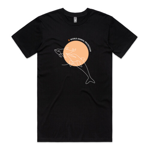 Men's organic t-shirt: Dolphins belong in the wild Thumbnail