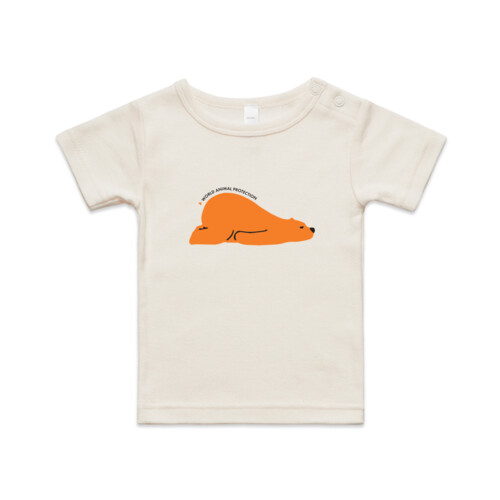 Organic infant wee tee: Sleeping bear Thumbnail