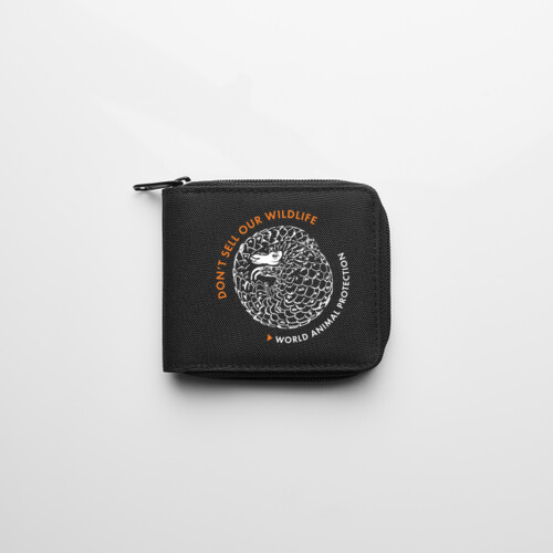 Recycled zip wallet: Pangolin Thumbnail