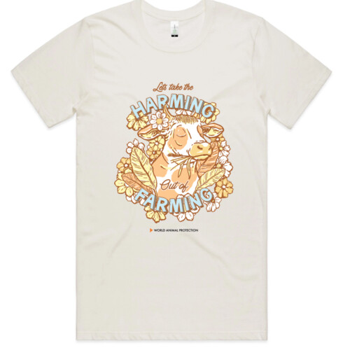 Men's Organic Tee: Let’s take the Harming out of Farming Thumbnail