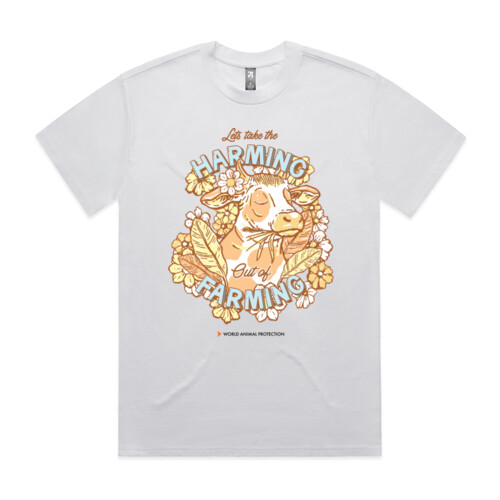 Women's Organic Tee: Let’s take the Harming out of Farming Thumbnail