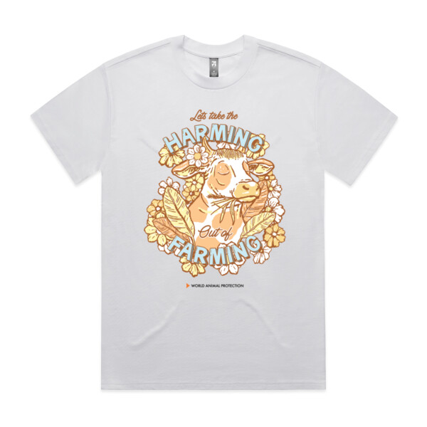 Women's Organic Tee: Let’s take the Harming out of Farming Thumbnail