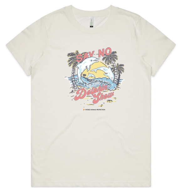 Women's Organic Tee: Say No to the Dolphin Show Thumbnail