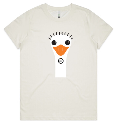 Women's Organic Tee: Ostrich Thumbnail