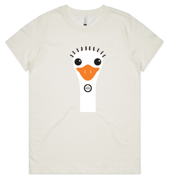 Women's Organic Tee: Ostrich Thumbnail