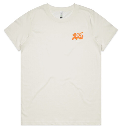 Women's Organic Tee: Protect Animals Logo Thumbnail