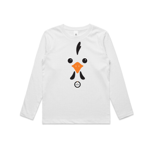 Kids Long Sleeve Tee: Chicken Thumbnail