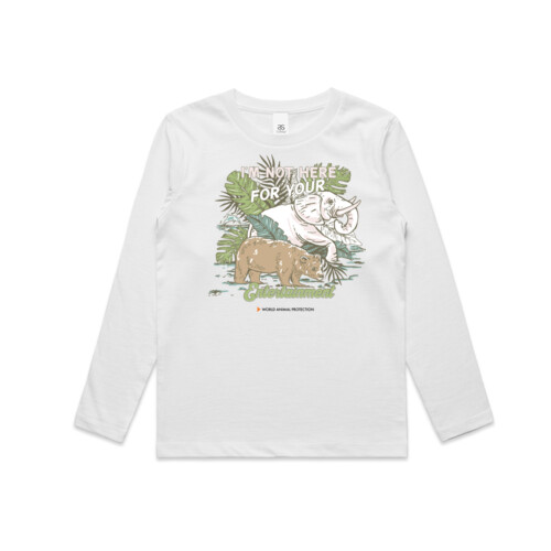 Kids Long Sleeve Tee: I'm Not Here For Your Entertainment Thumbnail