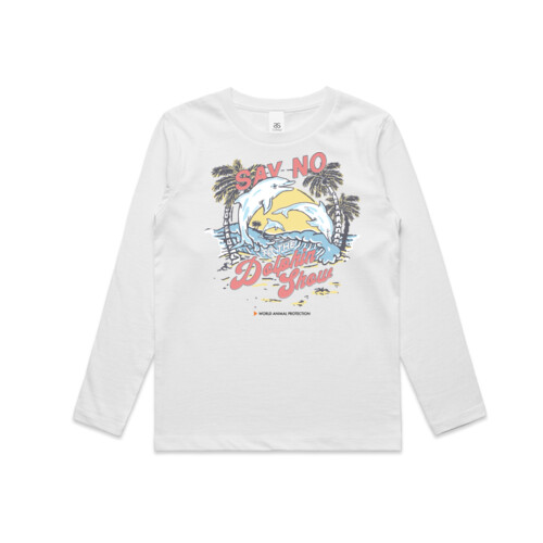 Kids Long Sleeve Tee: Say No to the Dolphin Show Thumbnail