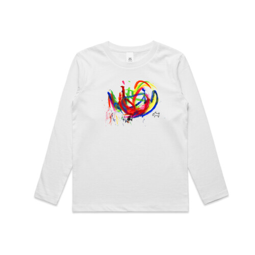 Kids Long Sleeve Tee: Pigcasso Thumbnail