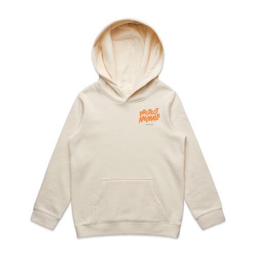 Kids Hoodie: Protect Animals Logo Thumbnail