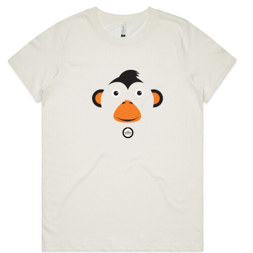 Women's Organic Tee: Monkey Thumbnail