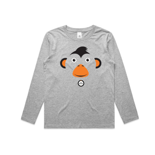 Kids Long Sleeve Tee: Monkeys Thumbnail