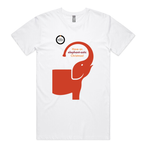Men's Organic Tee: Have an Elephant-astic Christmas! Thumbnail