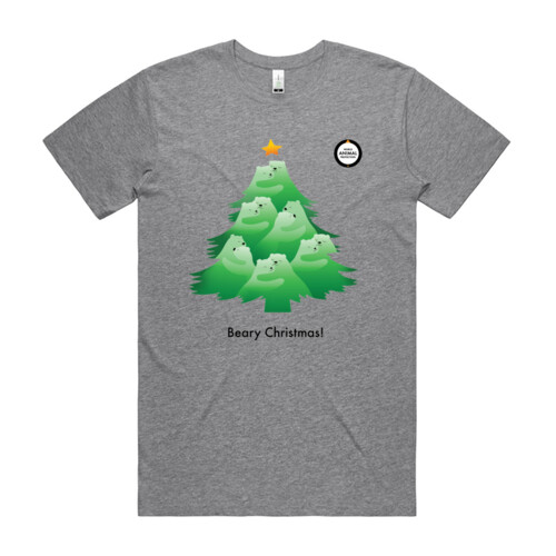 Men's Organic Tee: Beary Christmas! Thumbnail