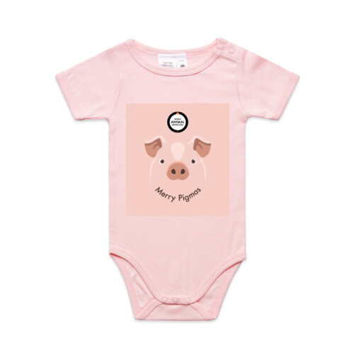 Infant Baby One-Piece: Merry Pigmas  Thumbnail