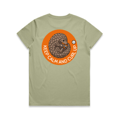 Women's Tee: Keep Calm and Curl Up Thumbnail