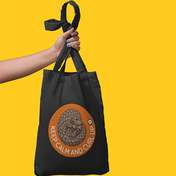 Tote bag: Keep Calm and Curl Up Thumbnail