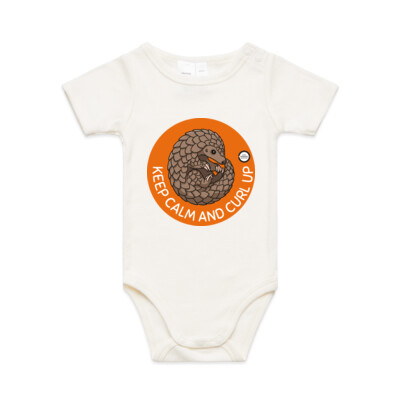 Infant Baby One-Piece: Keep Calm and Curl Up Thumbnail