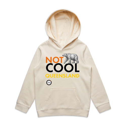 Kids Hoodie: Not Cool Queensland - Polar Bear Thumbnail