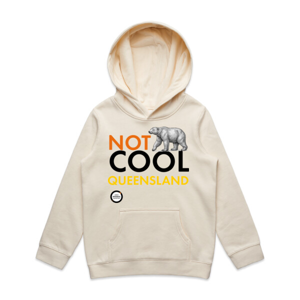Kids Hoodie: Not Cool Queensland - Polar Bear Thumbnail