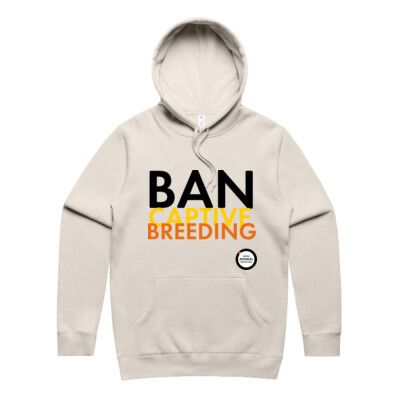 Men's Hoodie: Ban Captive Breeding Thumbnail