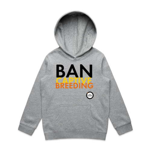 Kids hoodie: Ban captive breeding Thumbnail