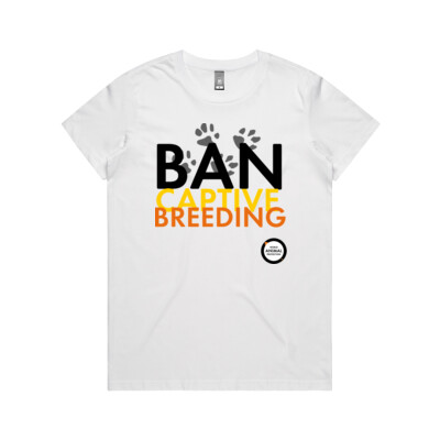 Women's Tee: Ban Captive Breeding - Paws Thumbnail